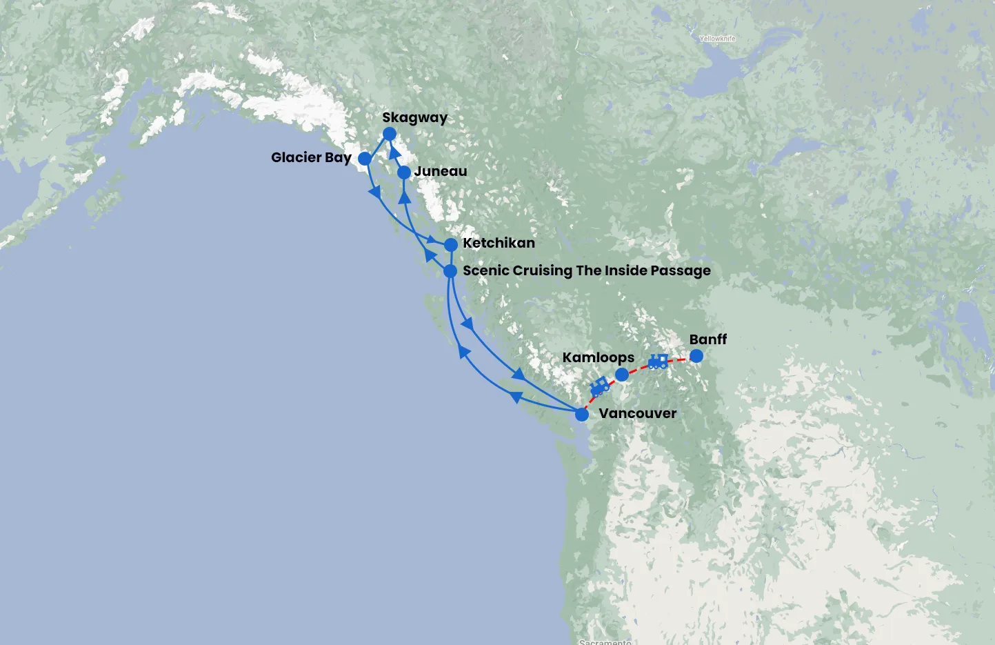 Rocky Mountaineer and Alaska with Luxury Cruise onboard Koningsdam